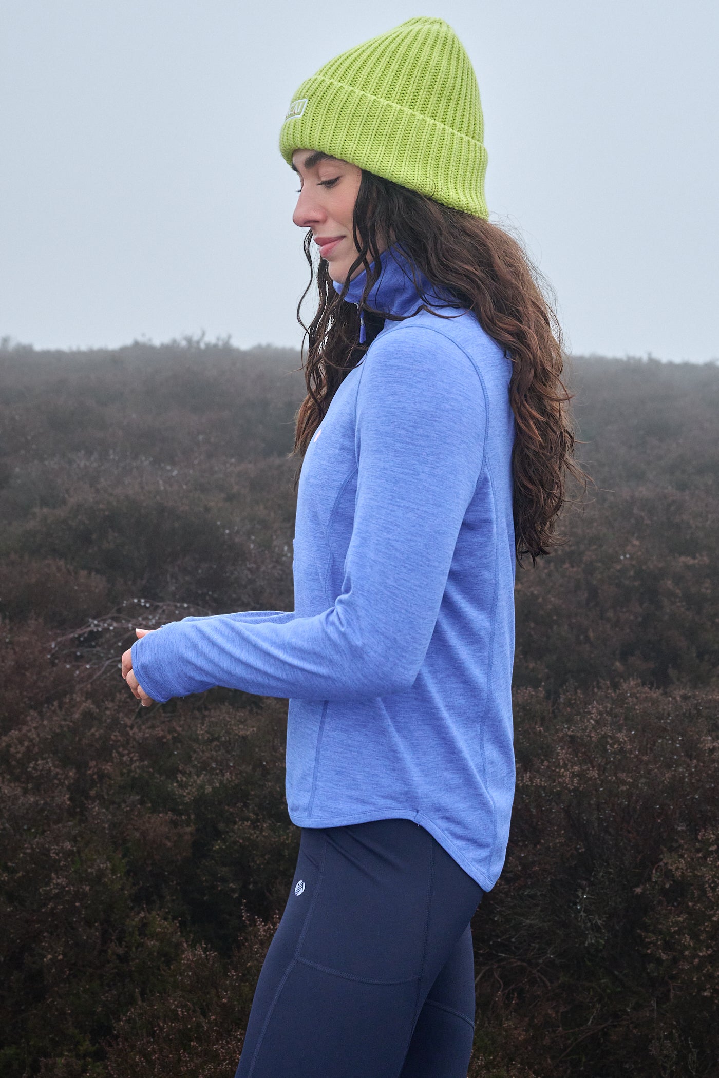 Freeform Quarter Zip - Baja Blue