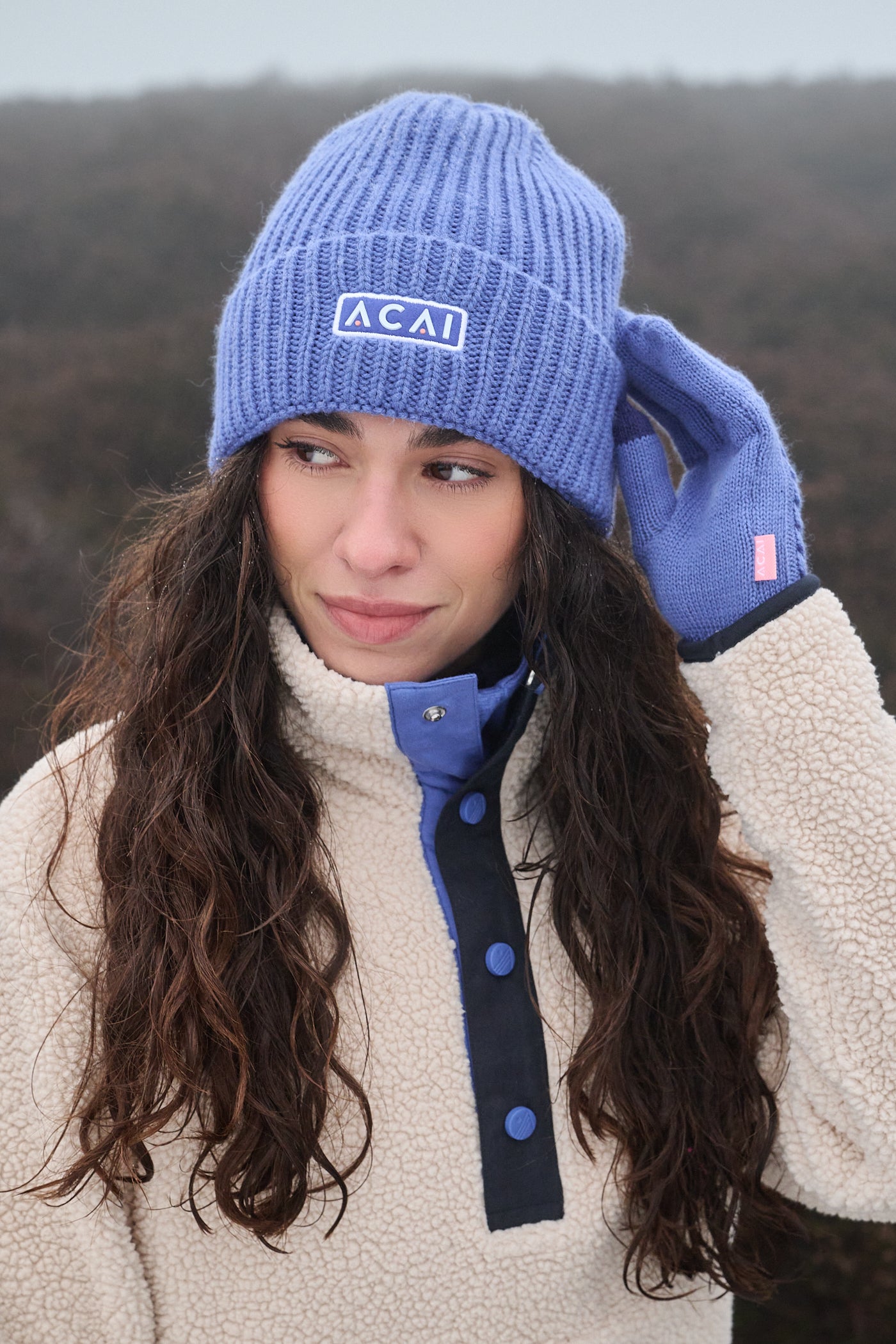 Merino Wool Beanie - Baja Blue