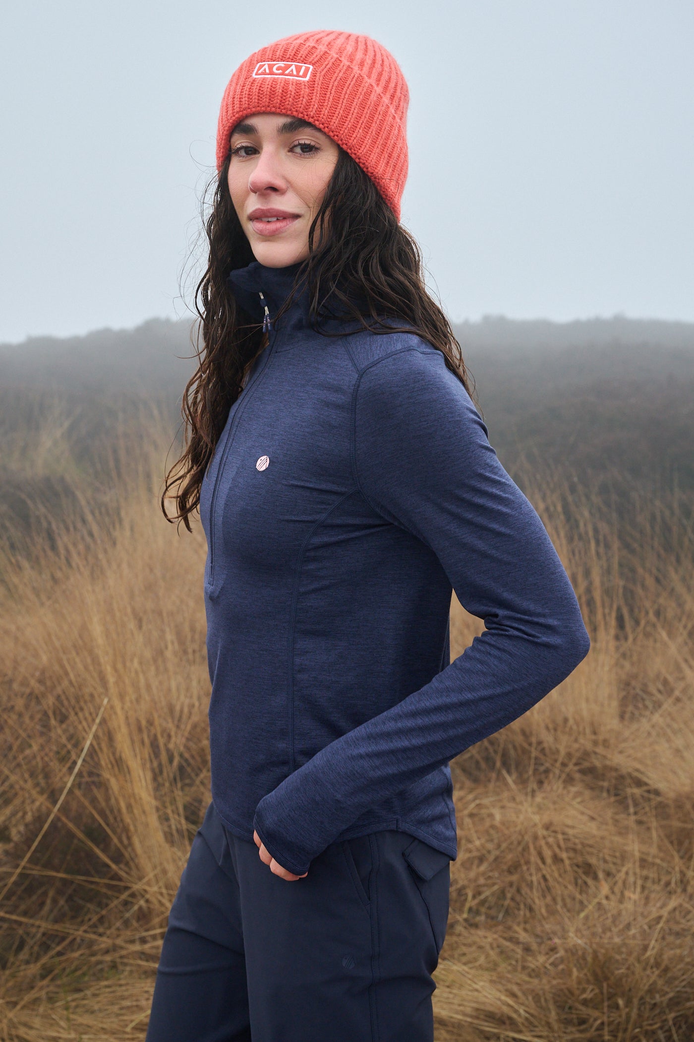 Freeform Quarter Zip Deep Navy | Lightweight Layering Top
