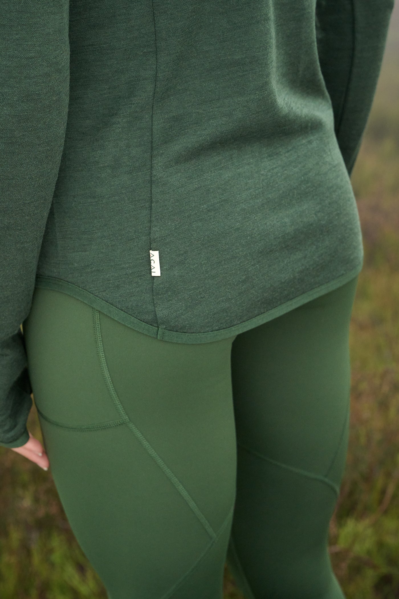 Thermobase Quarter Zip - Woodland Green