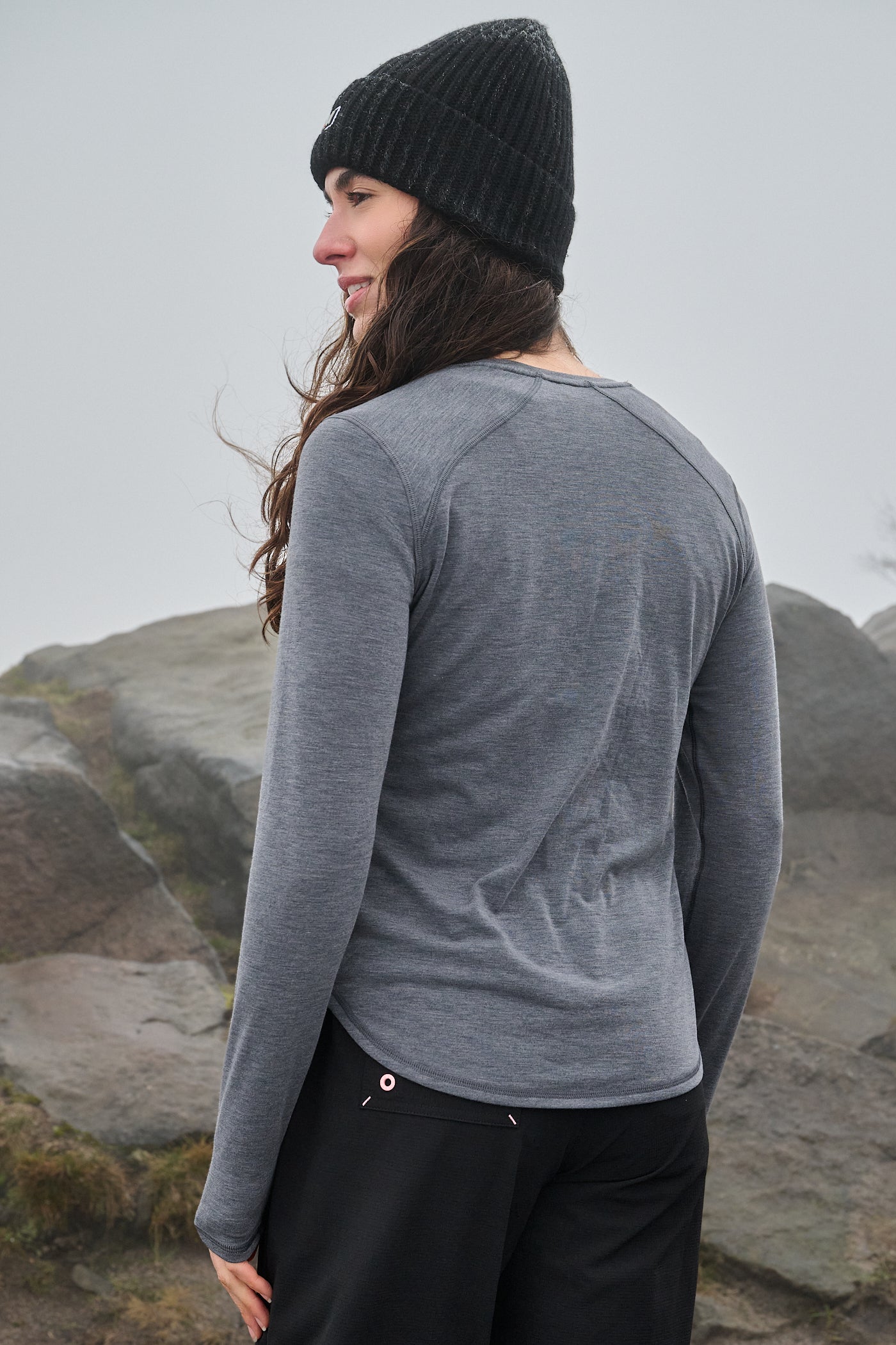 Essence Long Sleeve Baselayer - Grey Marl