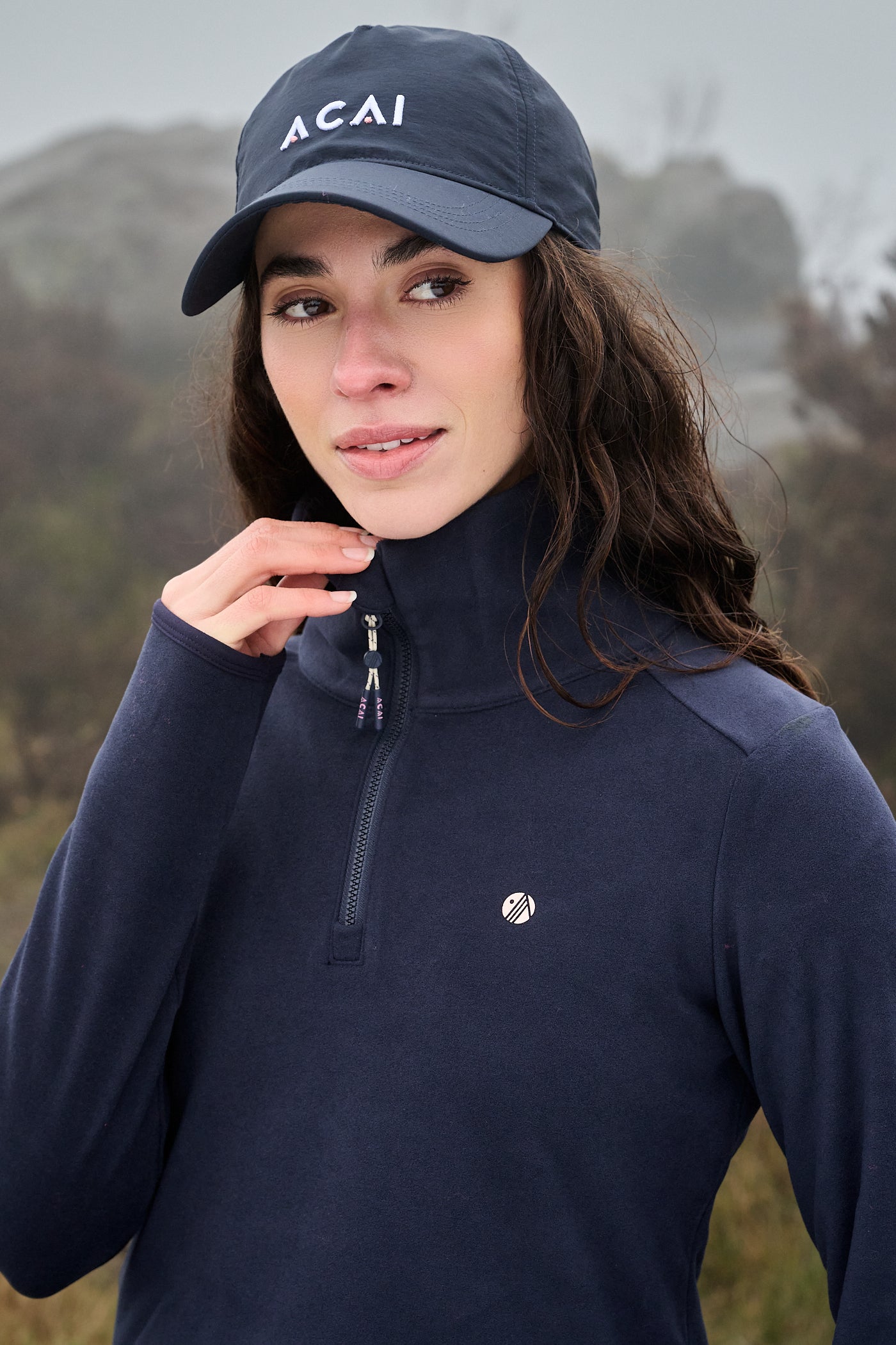 ACAI Endurasoft Quarter Zip | Deep Navy, Soft & Water-Resistant