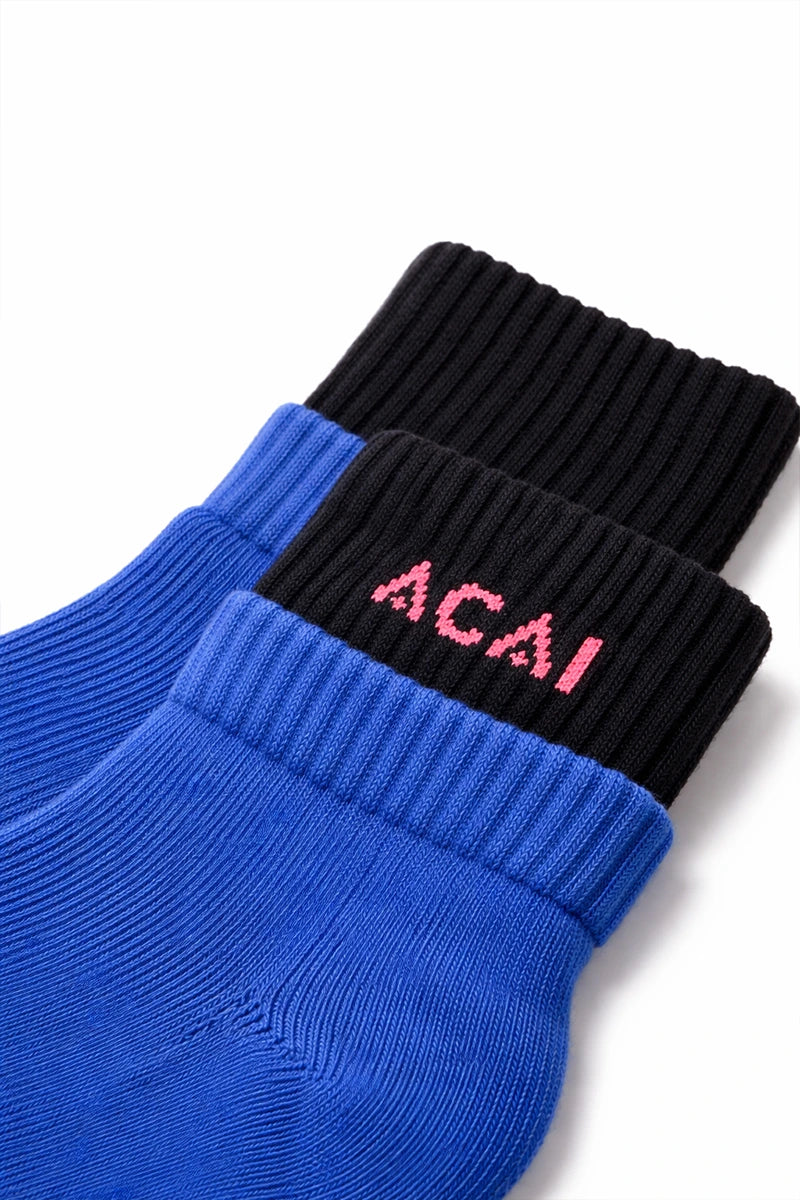 Duo Ankle Socks - Baja Blue