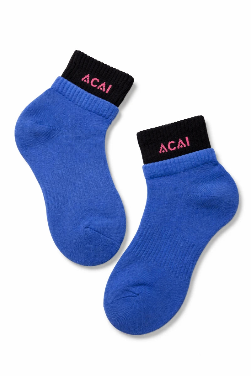 Duo Ankle Socks - Baja Blue