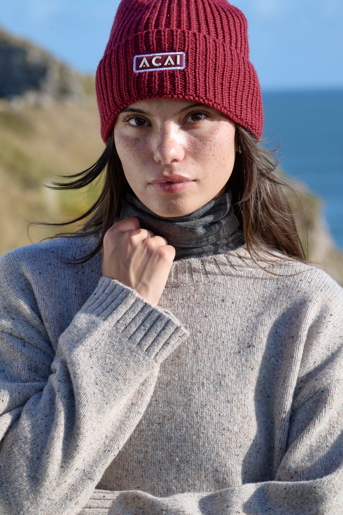 Dusk Crew Neck Knitted Jumper - Oatmeal