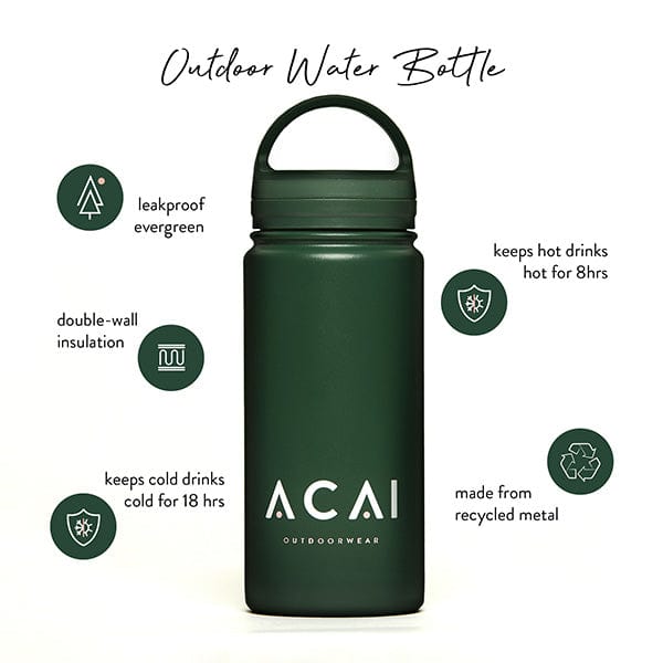 ACAI Outdoorwear Outdoor Water Bottle Reusable Drinks Bottle