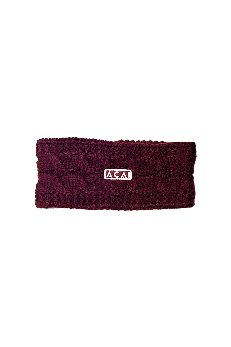 Knitted Headband - Cabernet