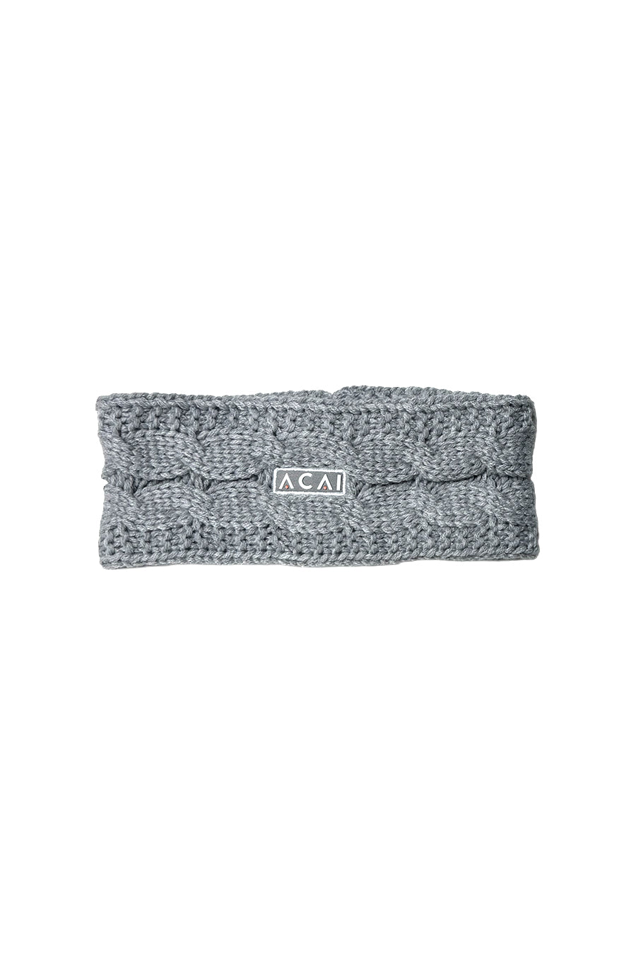 Knitted Headband - Heather Grey