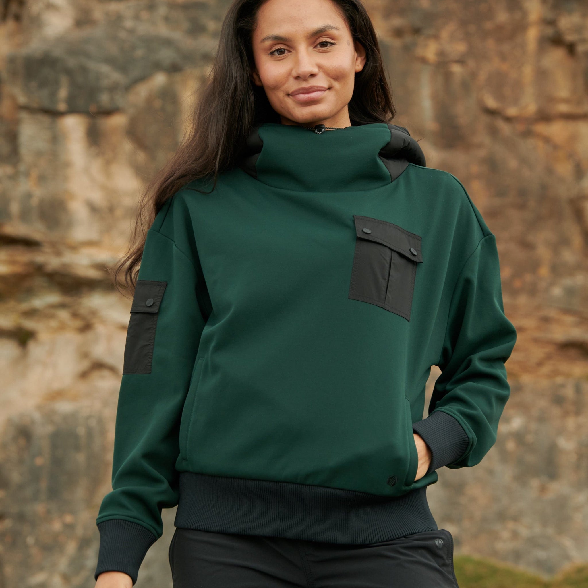 Go Explore Hoodie  - Forest Green