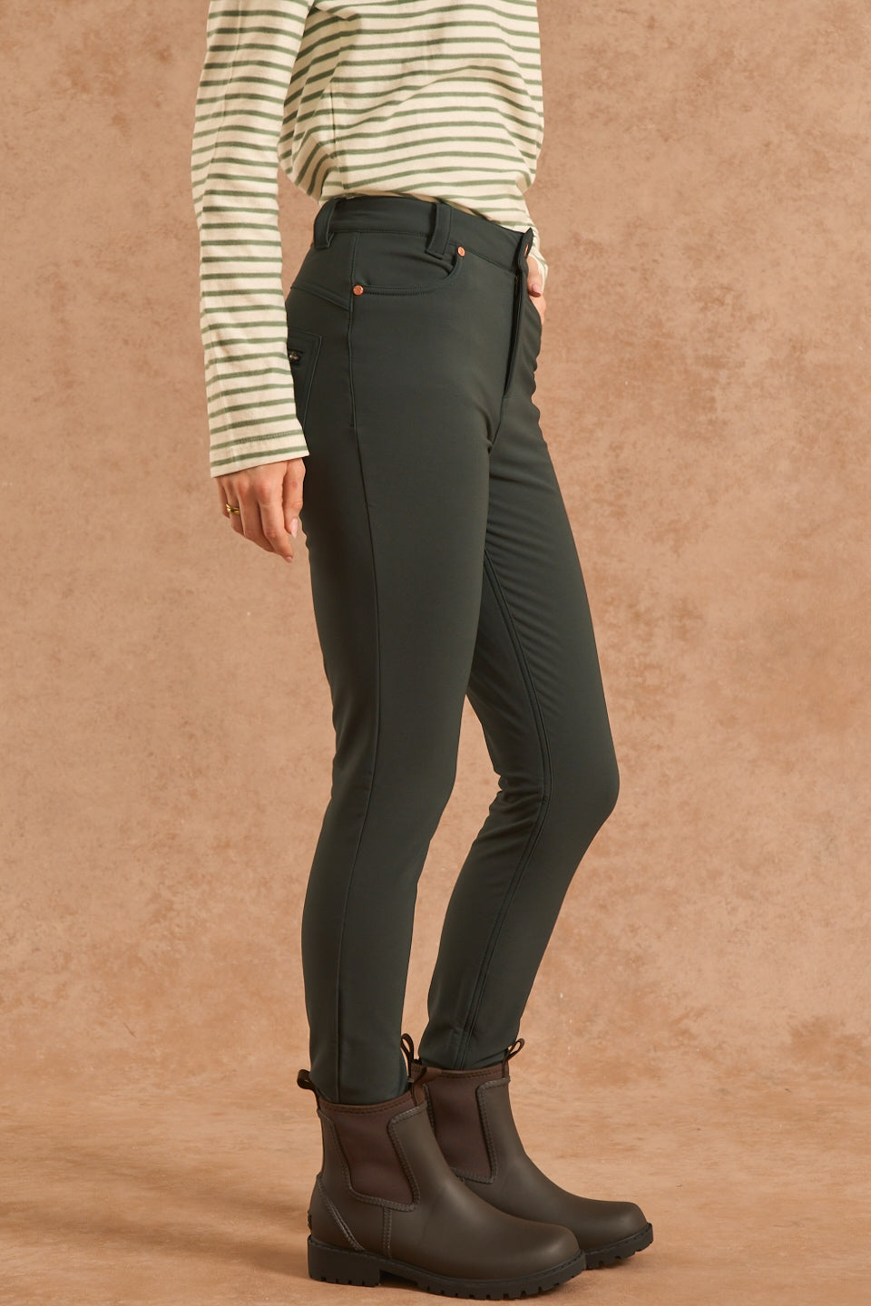 MAX Stretch Skinny Outdoor Trousers - Forest Green