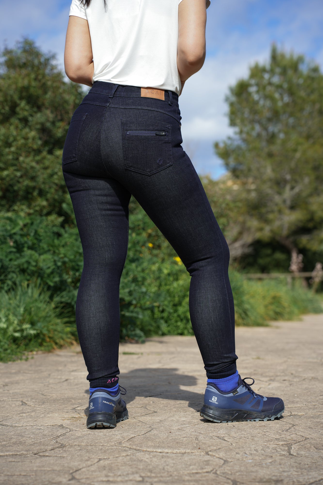 MAX Stretch Skinny Denim Jeans - Dark Blue Denim