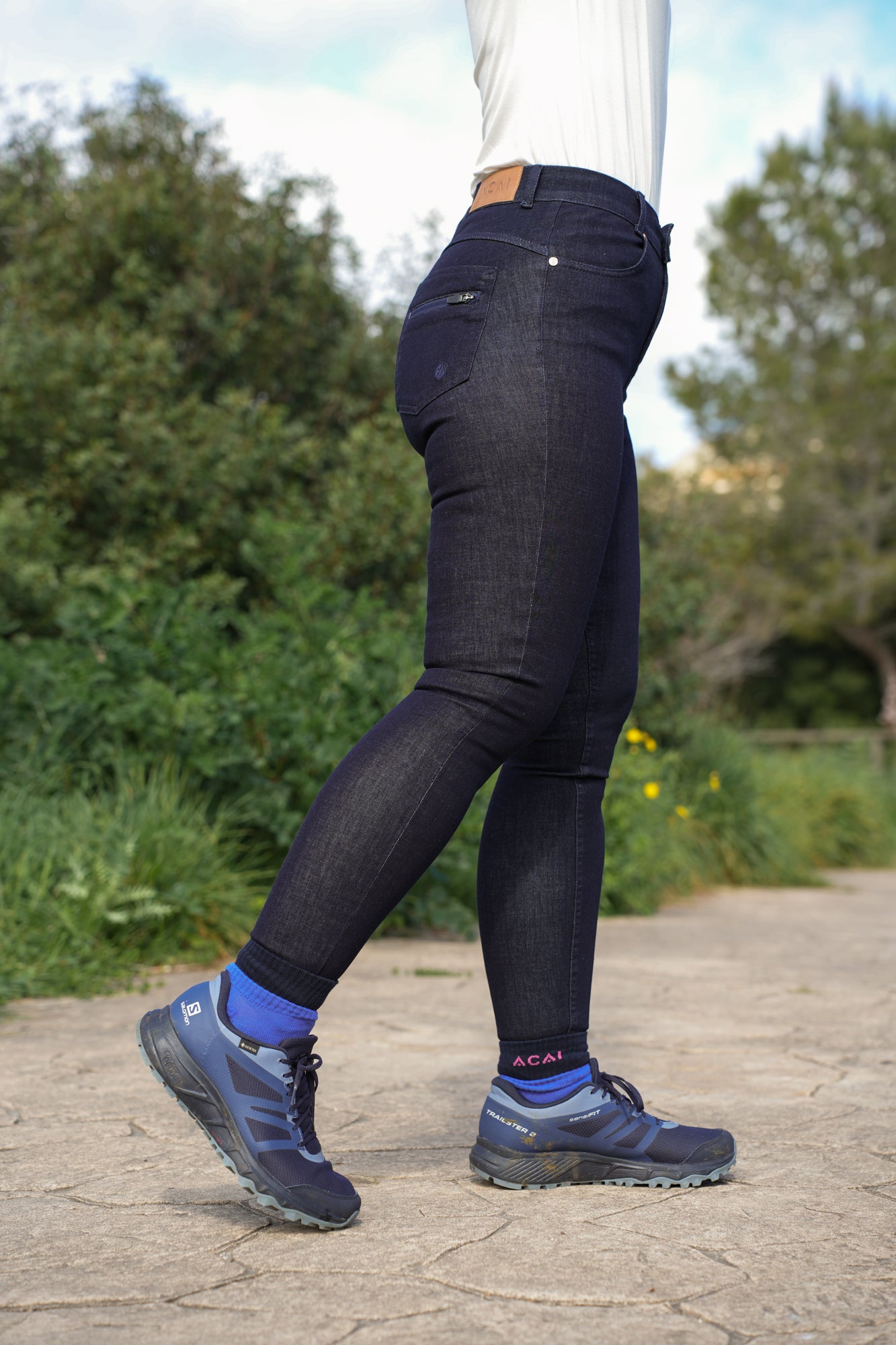 MAX Stretch Skinny Denim Jeans - Dark Blue Denim