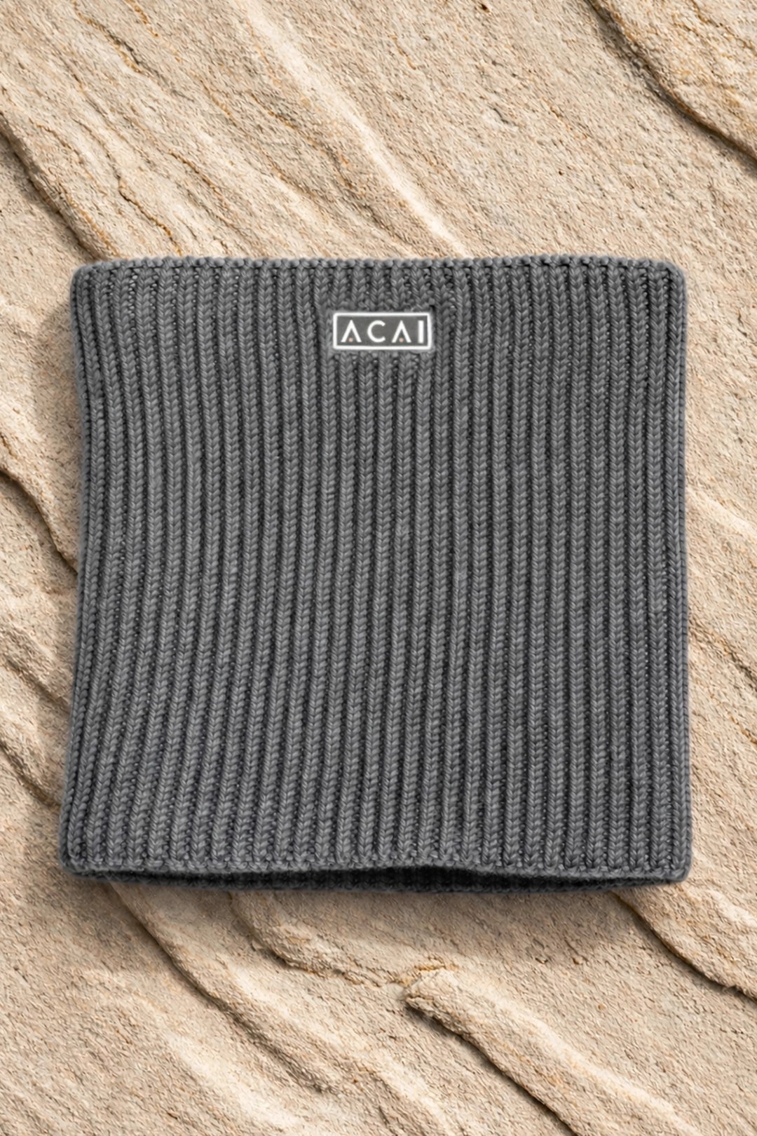 Merino Wool Snood - Grey Marl