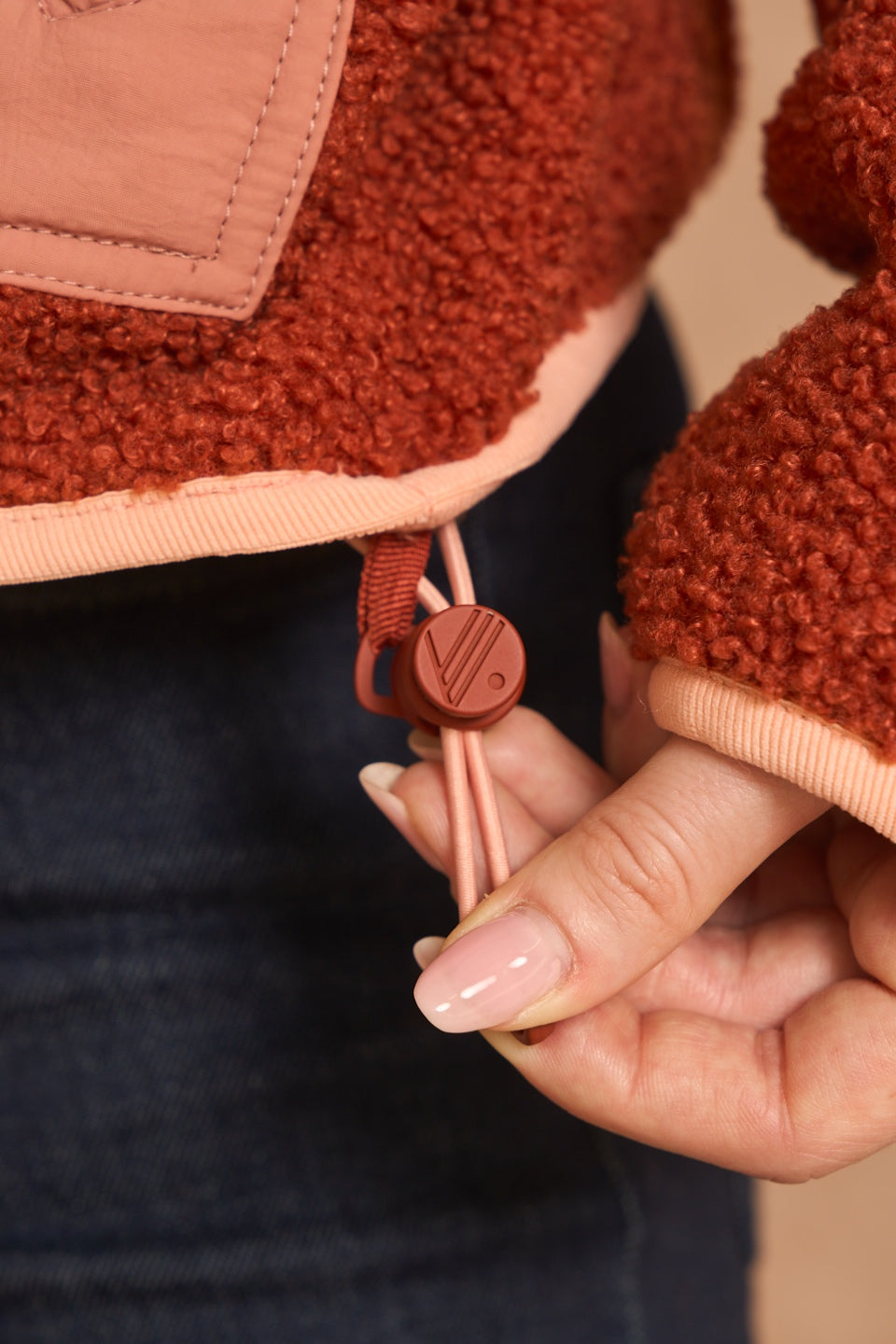 Campfire Quilted Fleece - Russet
