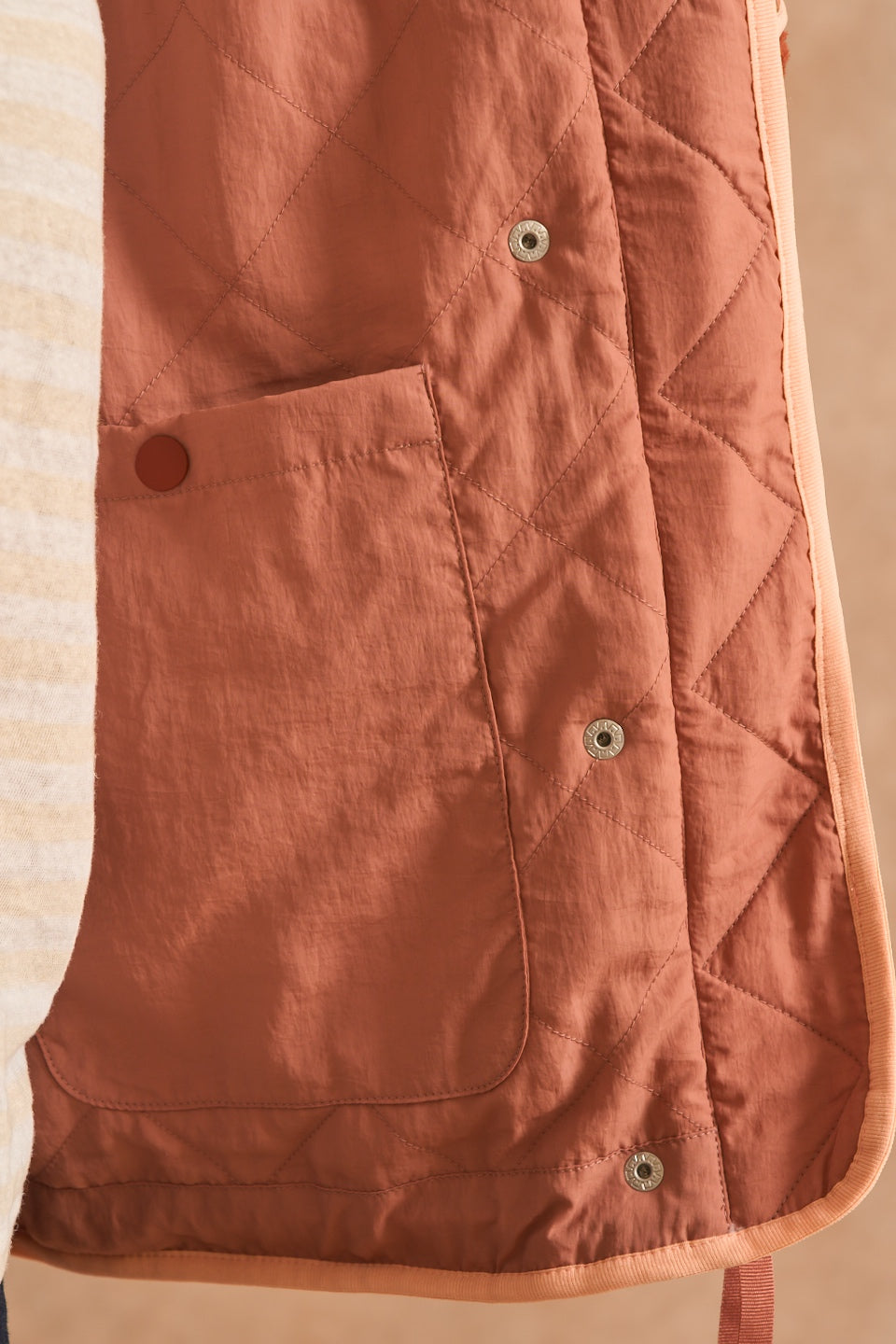 Campfire Quilted Fleece - Russet
