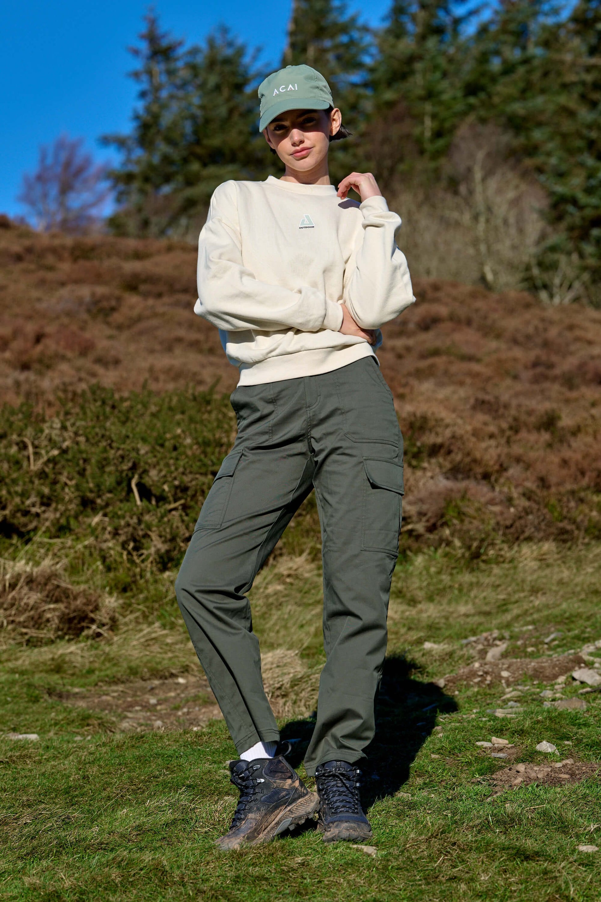 Straight Leg Cargos - Deep Khaki Trousers