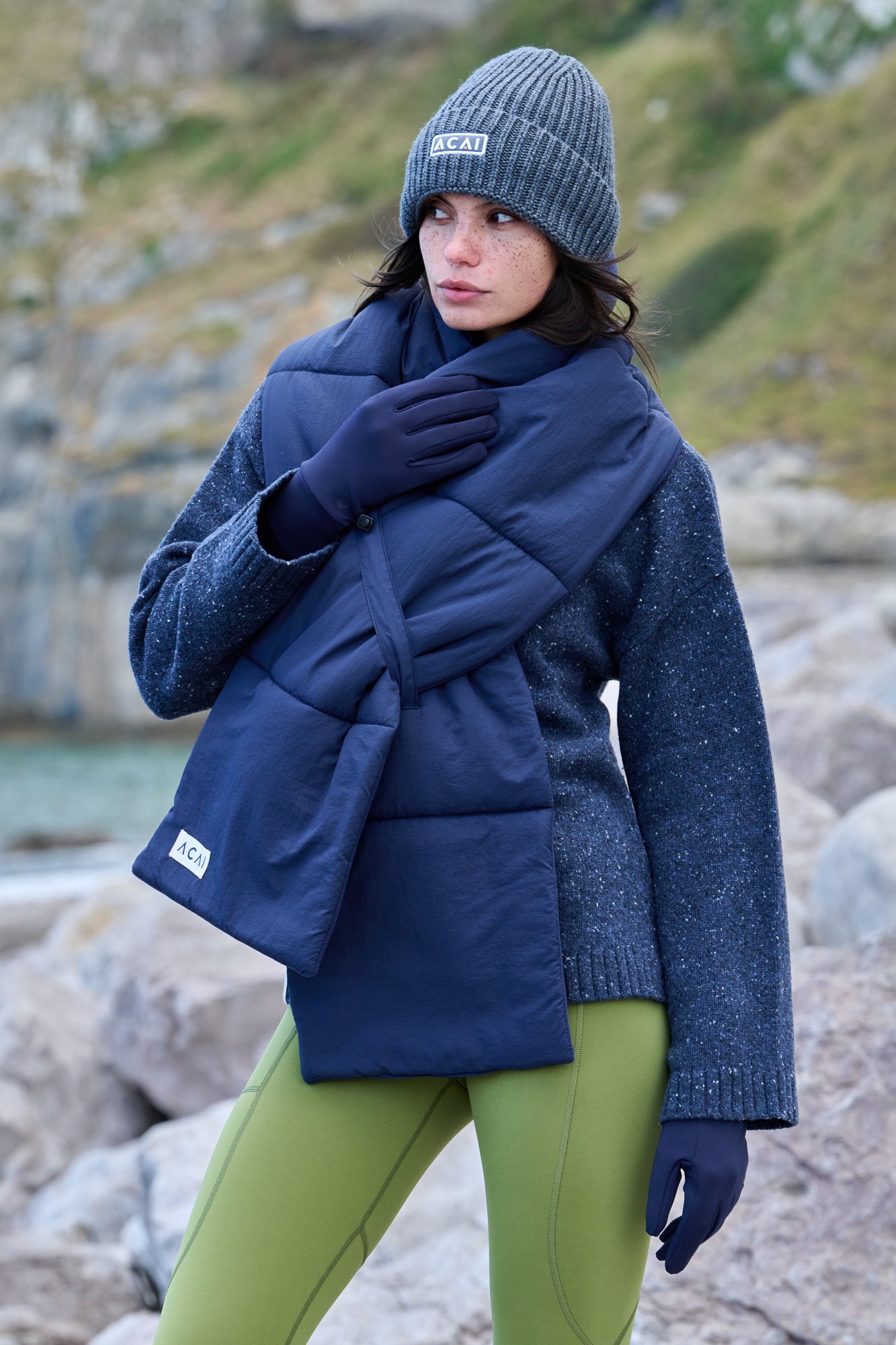 Cloud Wrap Scarf - Deep Navy