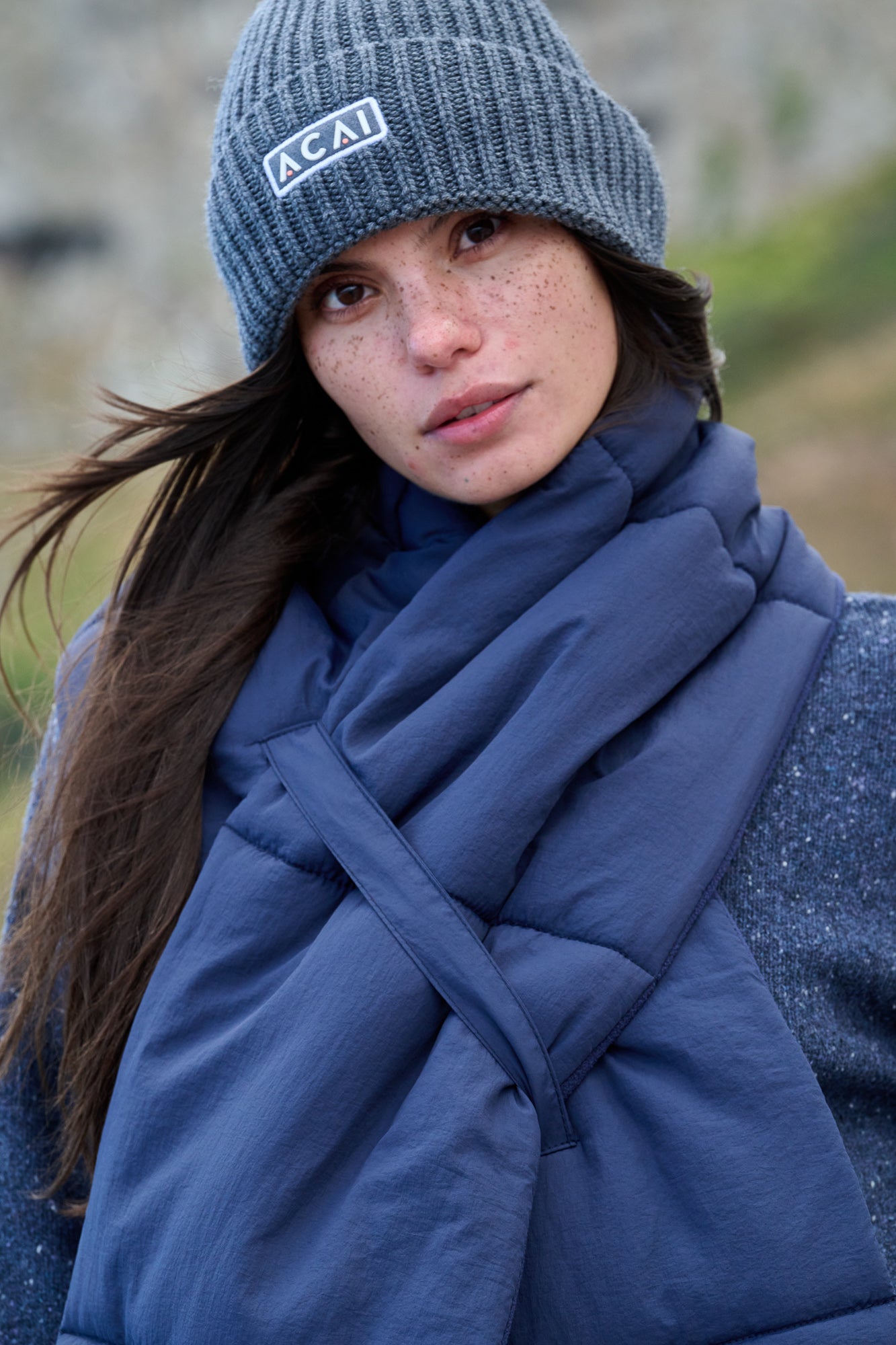 Cloud Wrap Scarf - Deep Navy