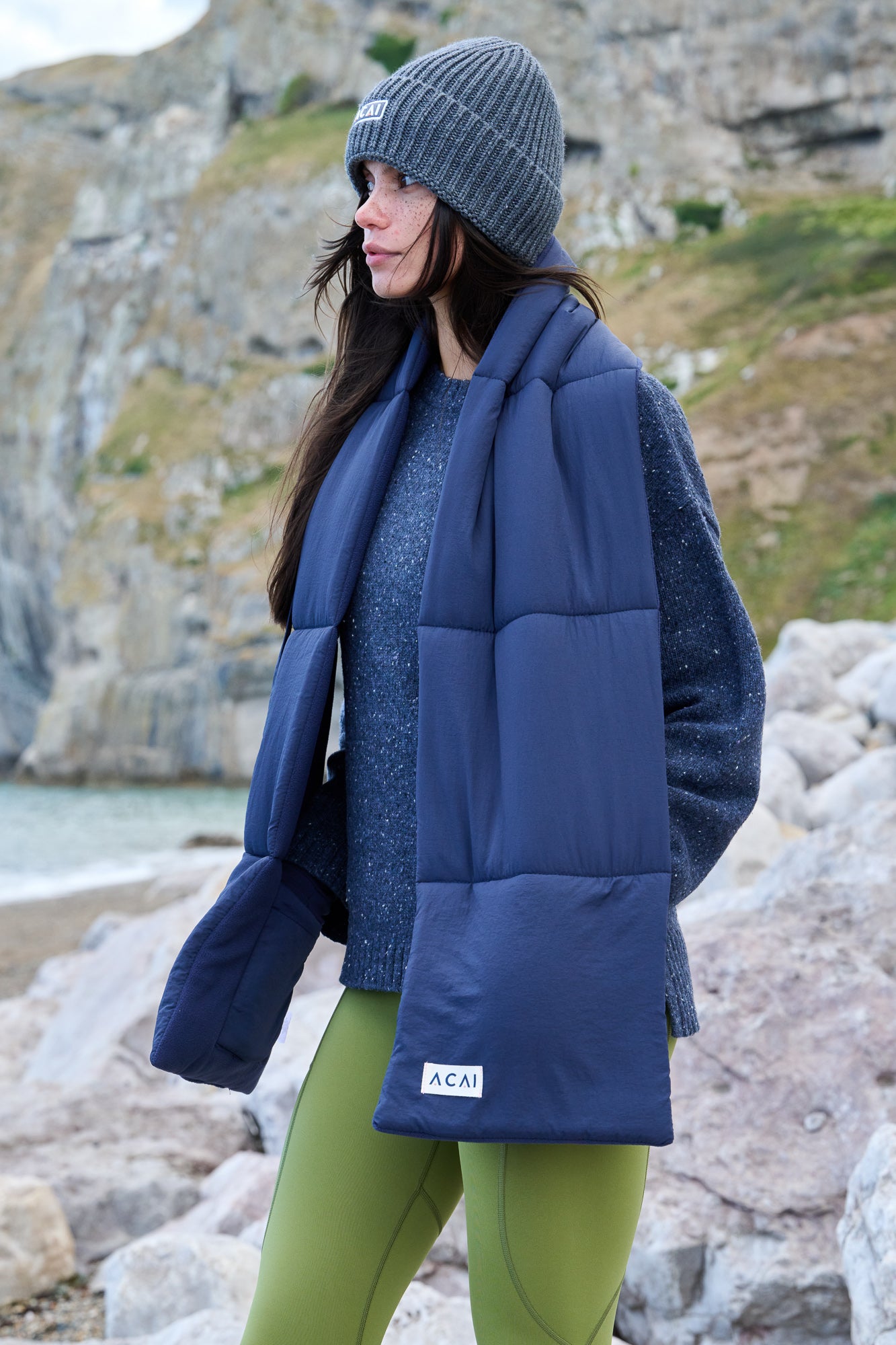 Cloud Wrap Scarf - Deep Navy