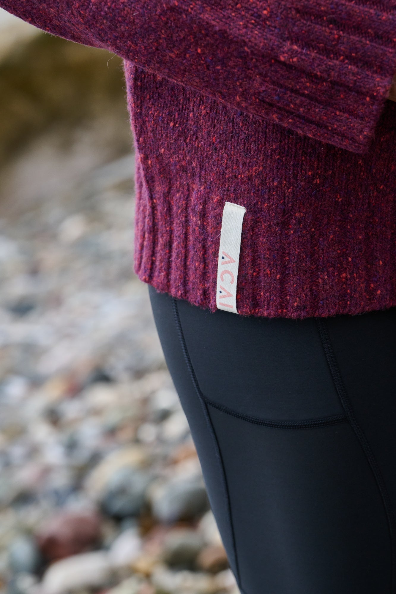 Wildwood Quarter Zip Knitted Jumper - Cabernet