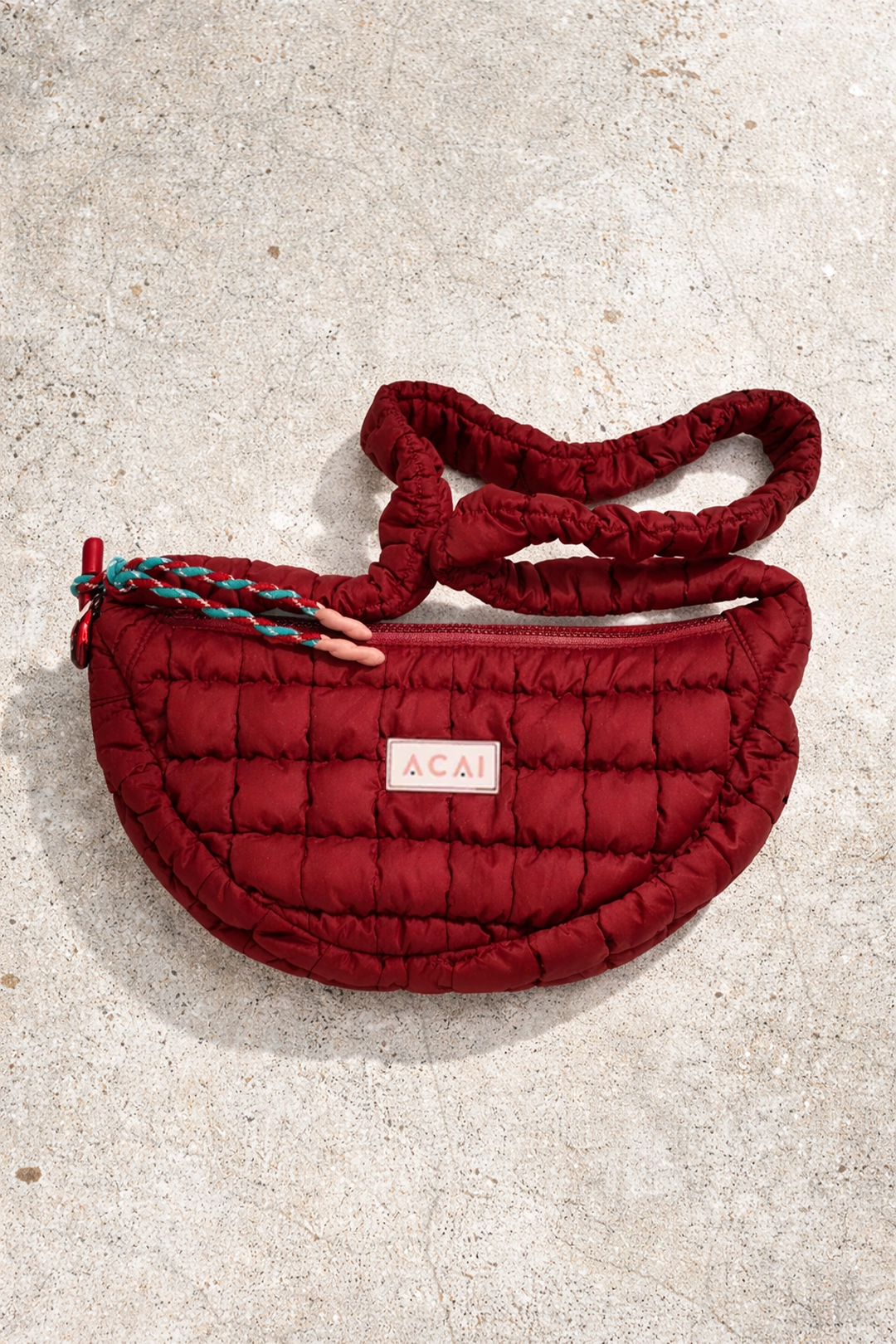 Quilted Bag - Cabernet
