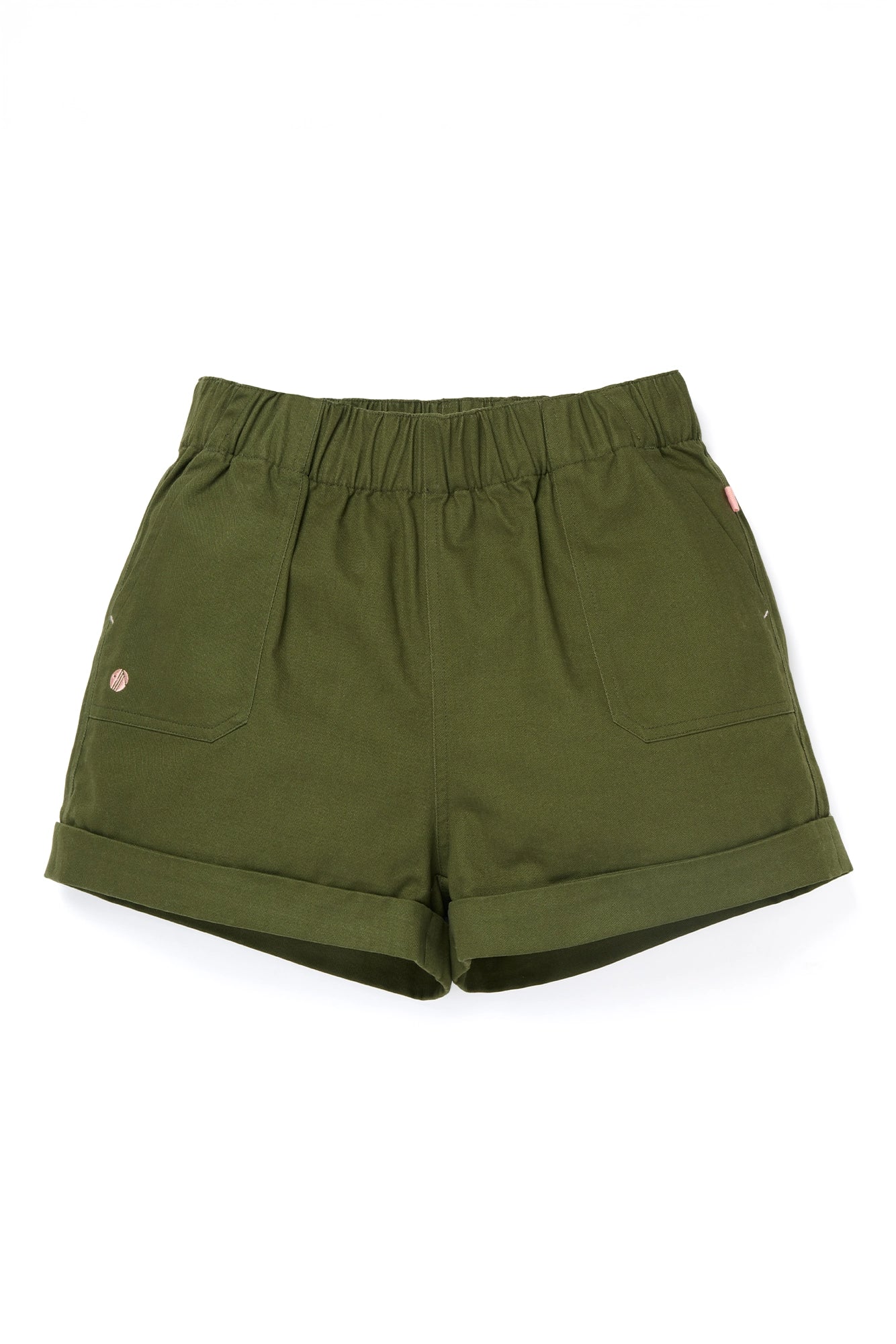 Cotton Shorts - Elm Green Shorts