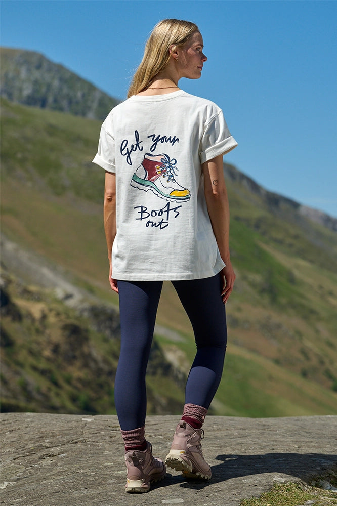 Get Your Boots Out Graphic Tee - Off White