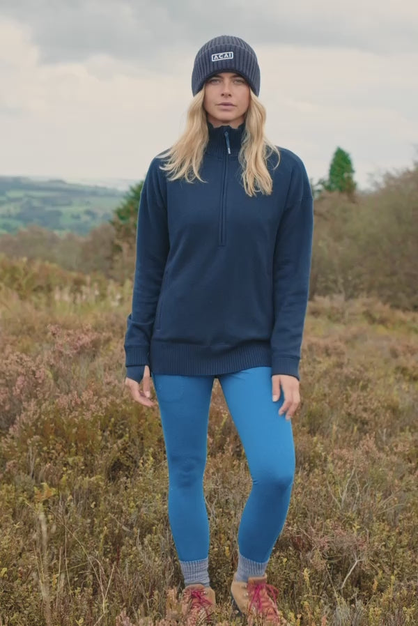 ACAI Outdoorwear | Women's Warm Winter Sweater With Wool & Pockets