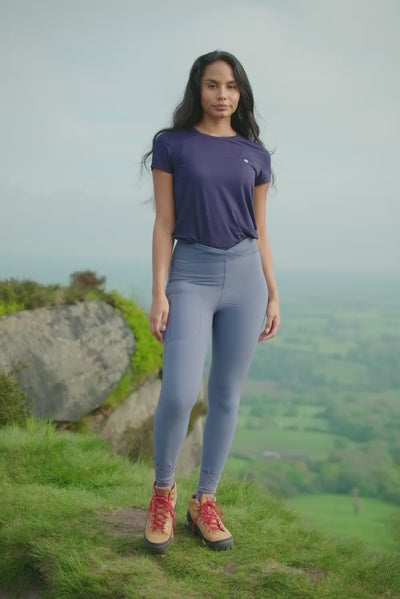 Shower Resistant Softshell Leggings - Nightshadow Blue Leggings