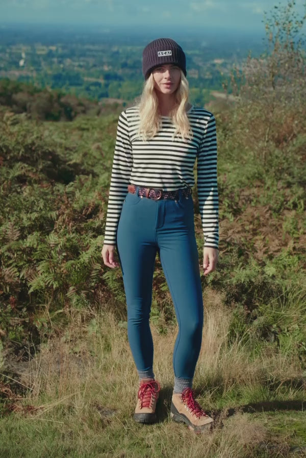 High-Abrasion Aventurite Skinny Outdoor Trousers - Ink Blue Trousers