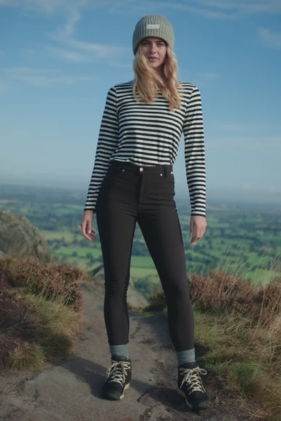 Thermal Skinny Outdoor Trousers - Black Trousers