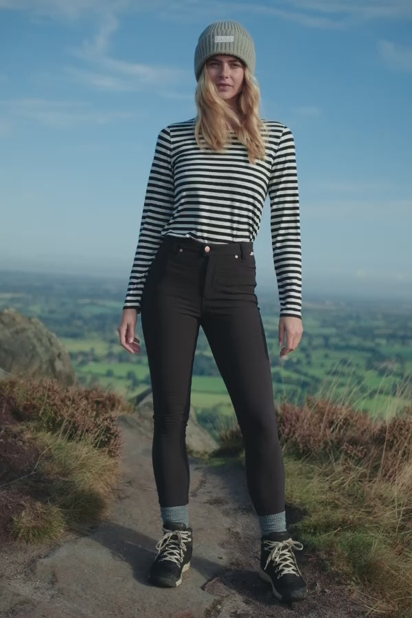 Thermal Skinny Outdoor Trousers - Black Trousers