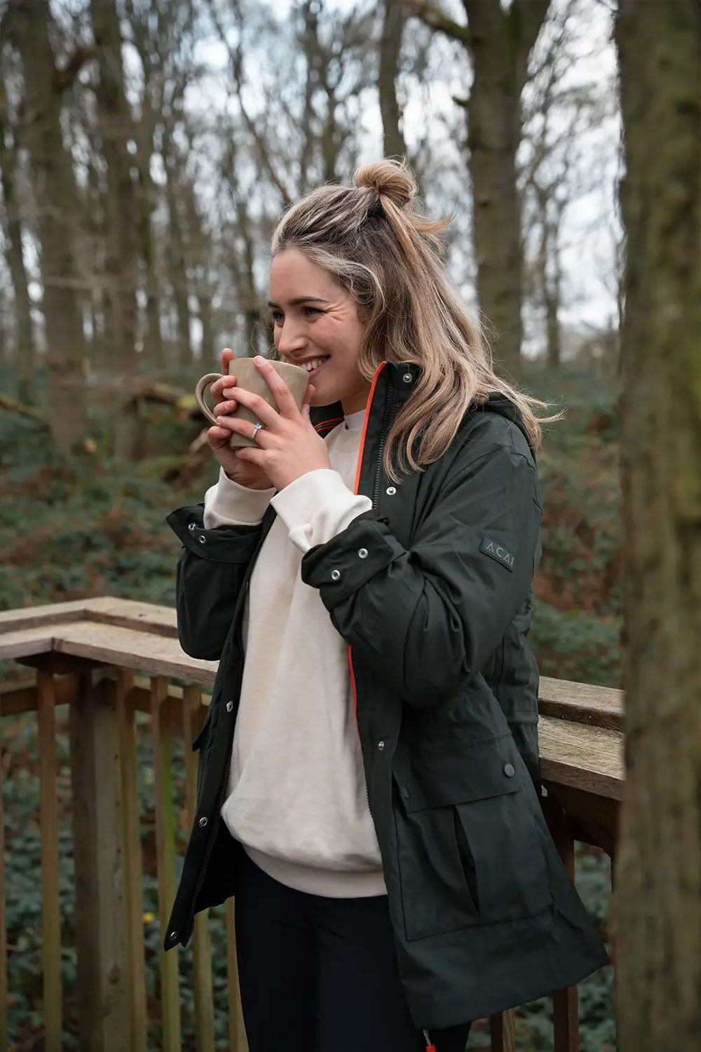 Khaki Ladies Waterproof Coat River Waterproof Jacket Women's