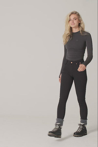 MAX Stretch Skinny Outdoor Trousers - Black Trousers