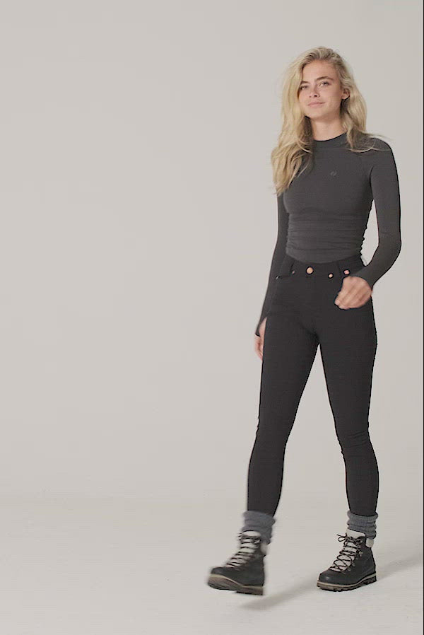 MAX Stretch Skinny Outdoor Trousers - Black Trousers
