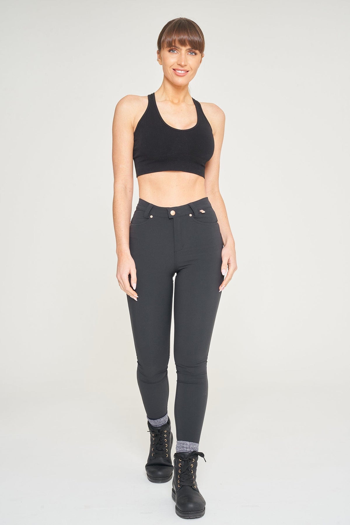 Bamboo Hike Bra - Black Base Layer  