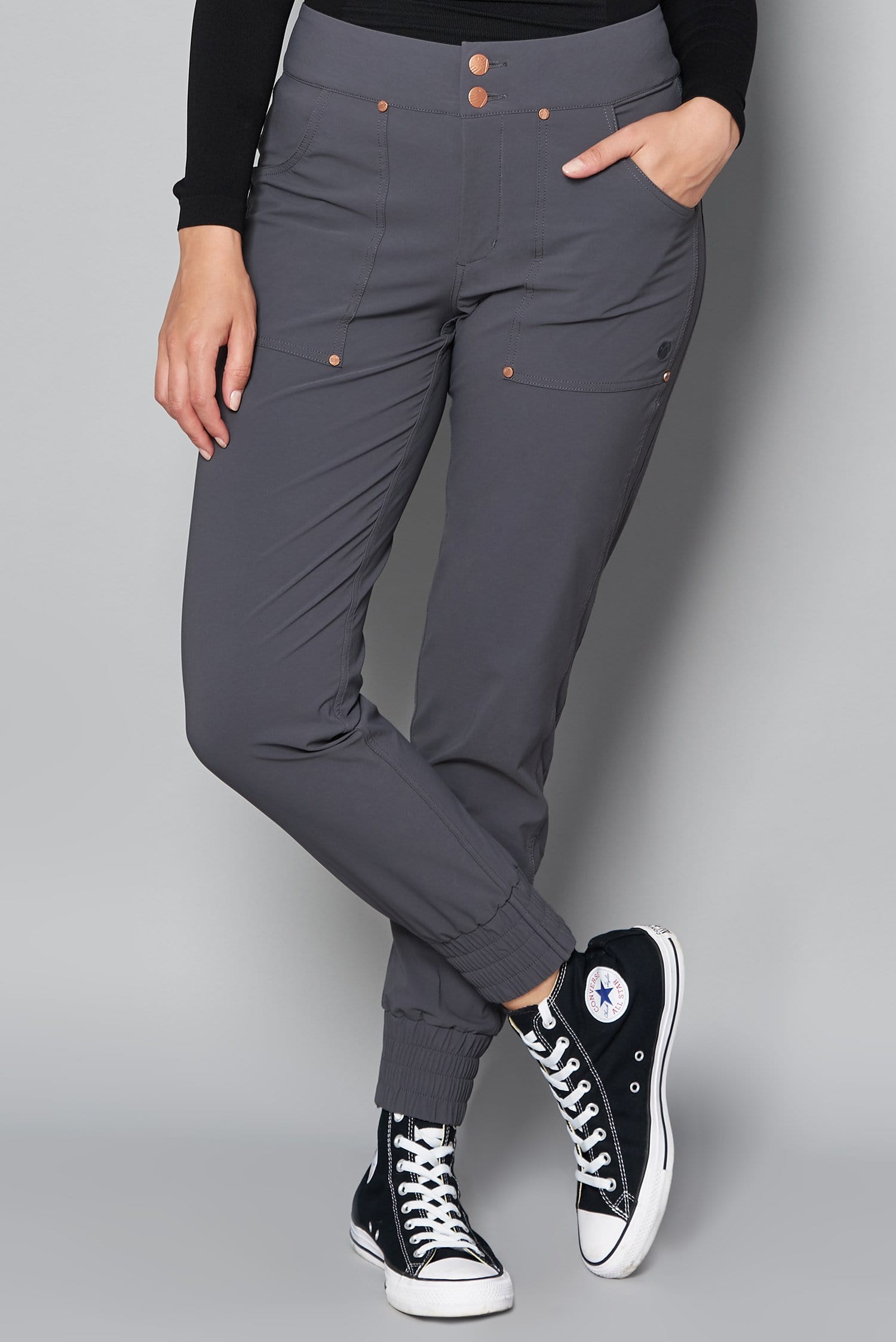 Casual Stroll Pants - Storm Grey Trousers  