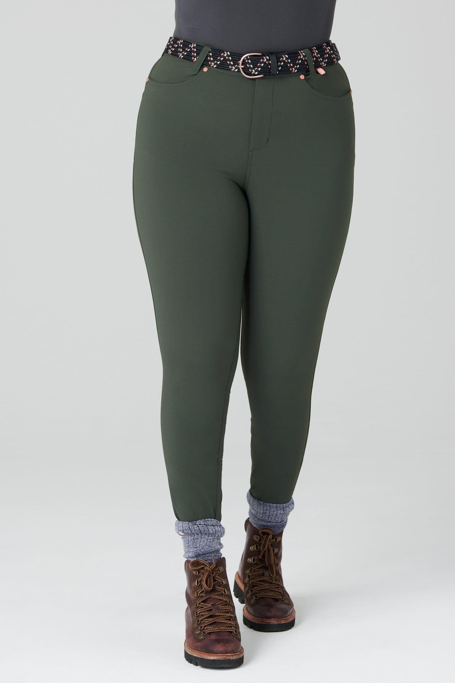 MAX Stretch Skinny Outdoor Trousers - Deep Khaki Trousers  