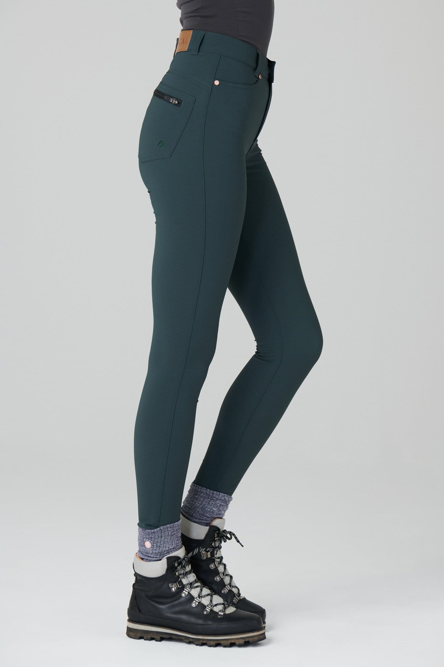 MAX Stretch Skinny Outdoor Trousers - Forest Green Trousers  