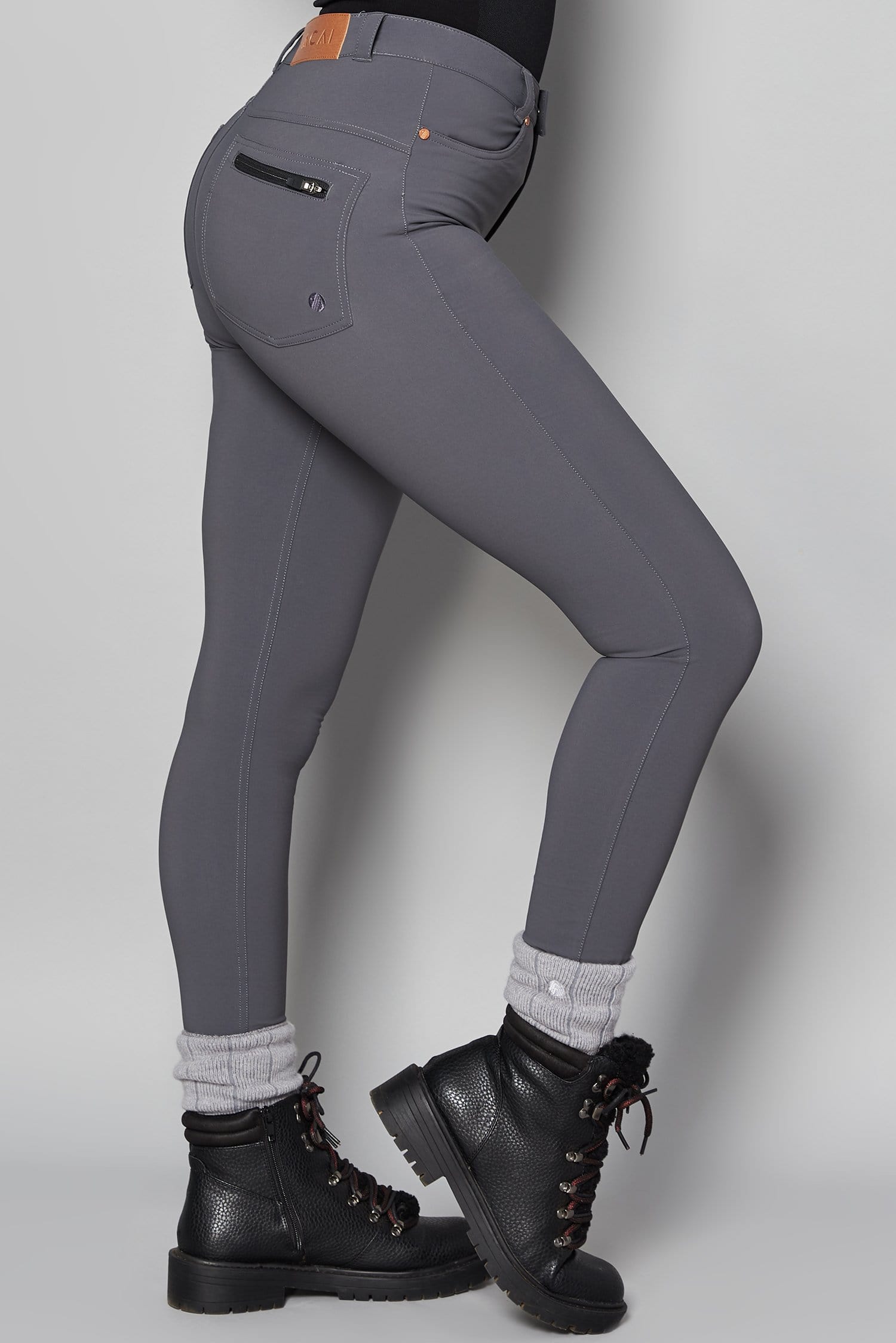 MAX Stretch Skinny Outdoor Trousers - Storm Grey - ACAI Activewear