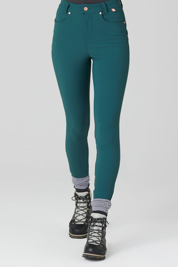 The Aventurite Stretch Skinny Outdoor Trousers - Bottle Green