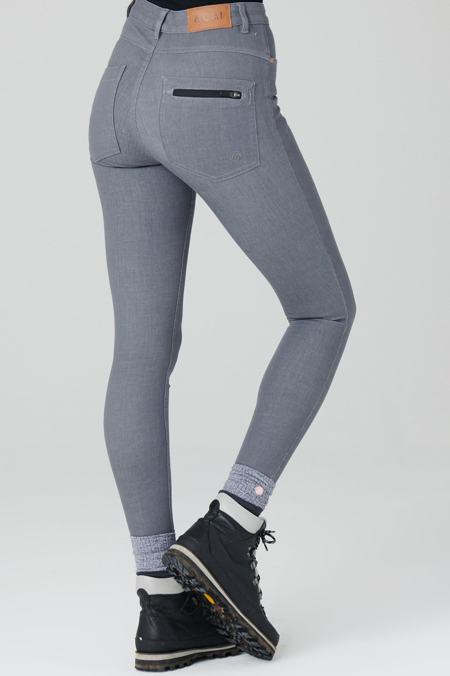 The Skinny Outdoor Jeans - Grey Denim Trousers  
