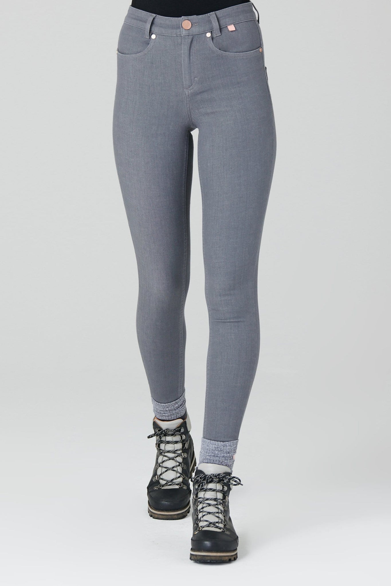 The Skinny Outdoor Jeans - Grey Denim