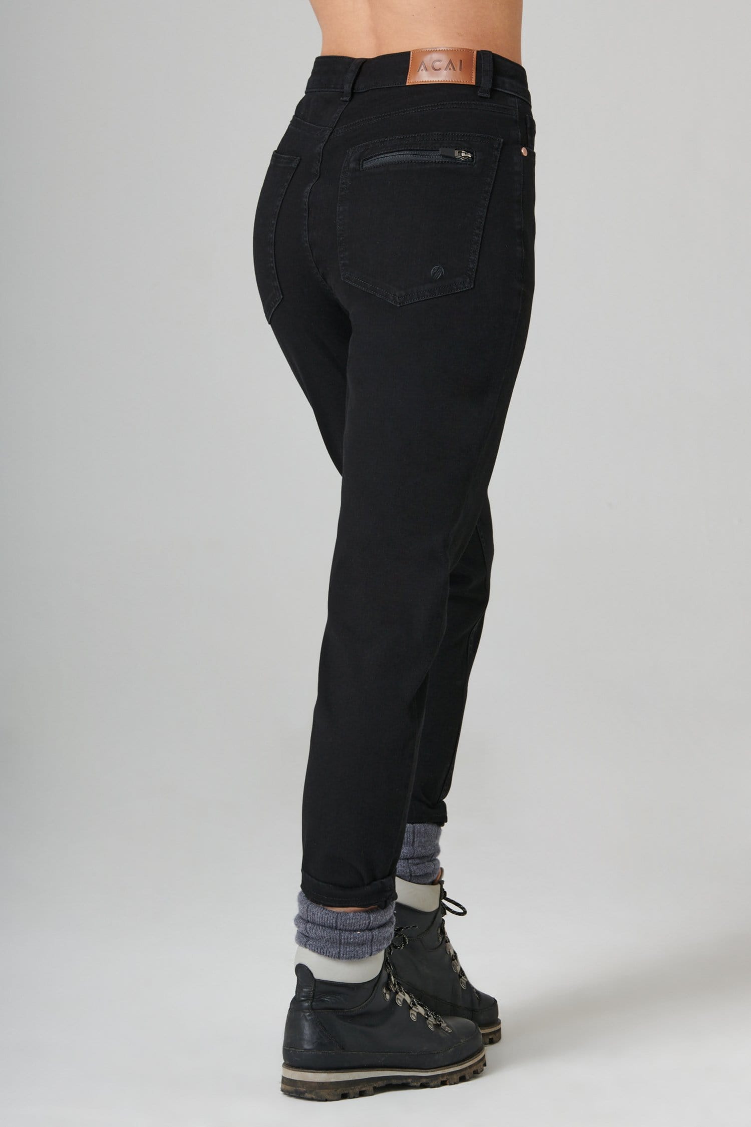 The Outdoor Slim Fit Jeans - Black Denim Trousers  