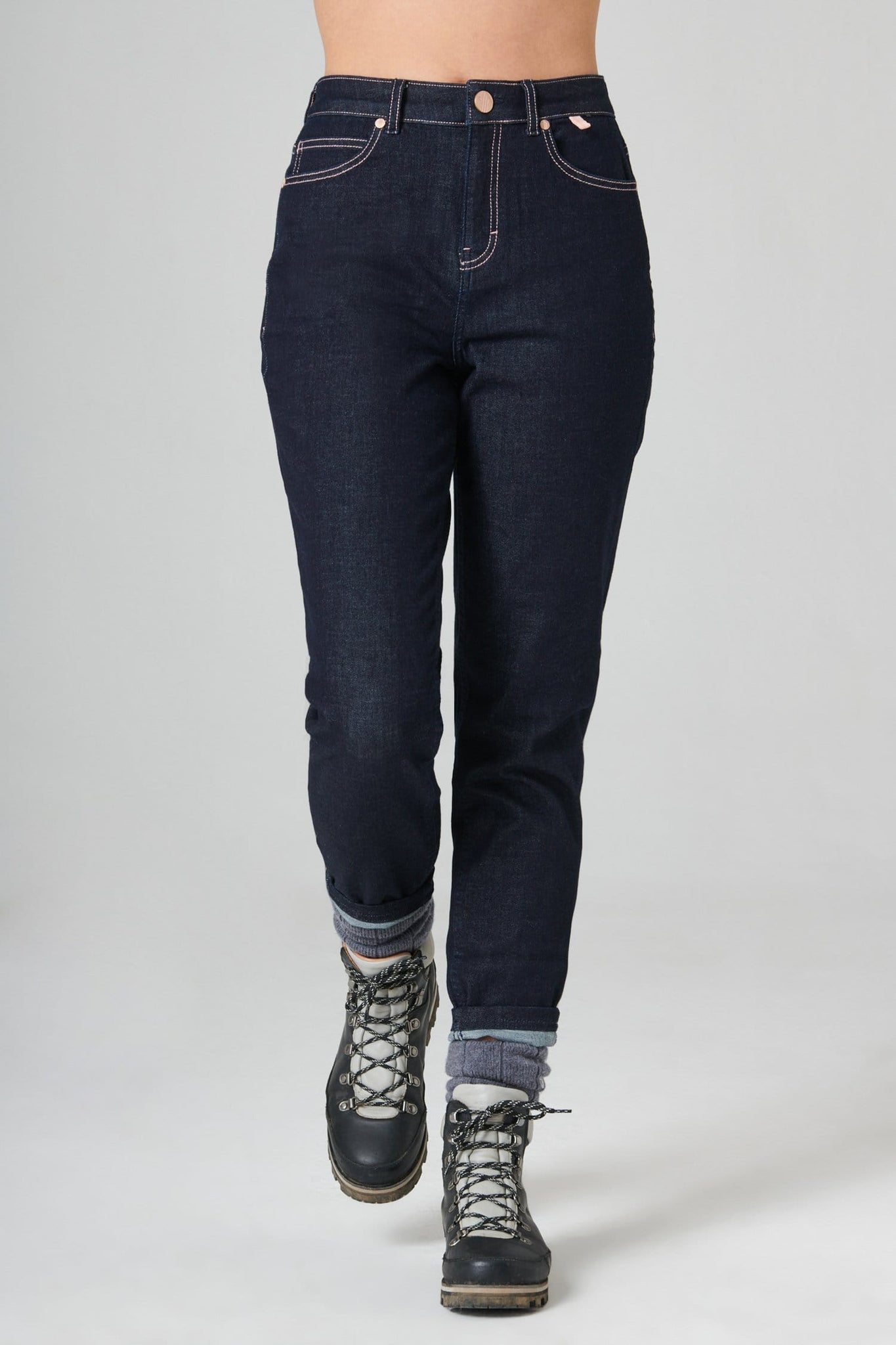 The Outdoor Slim Fit Jeans - Dark Blue Denim