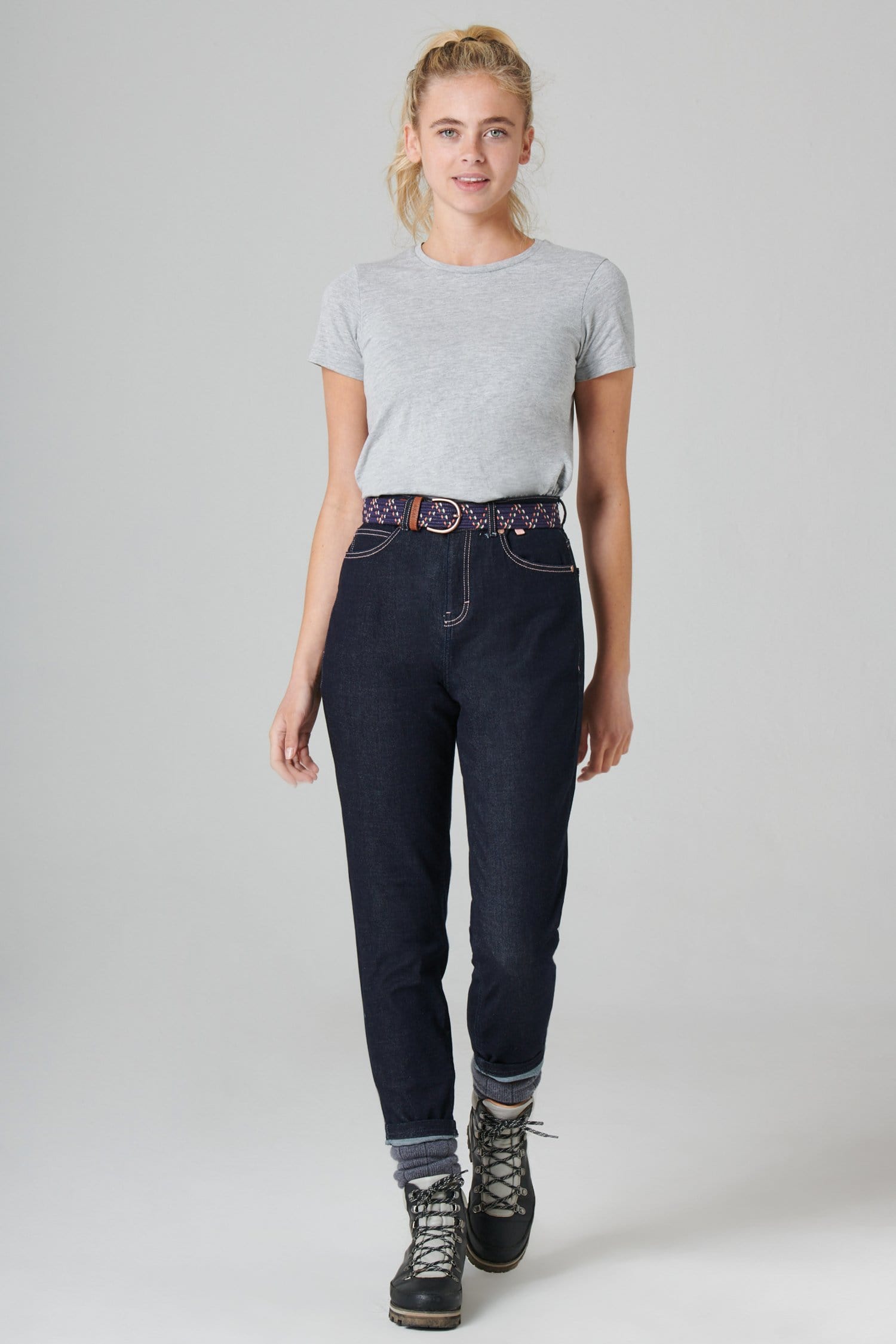 The Outdoor Slim Fit Jeans - Dark Blue Denim Trousers  