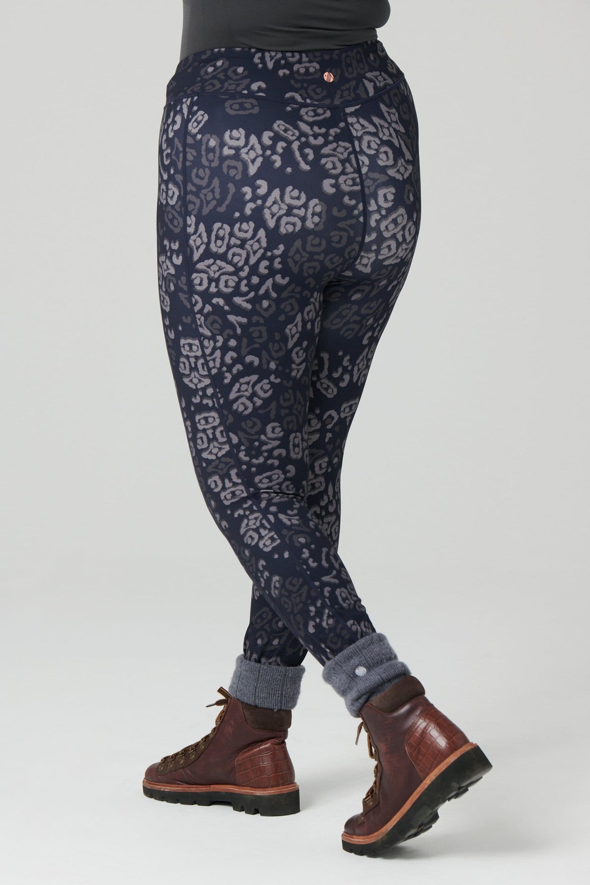 The Recycled Outdoor Leggings - Navy Wild Print Leggings  