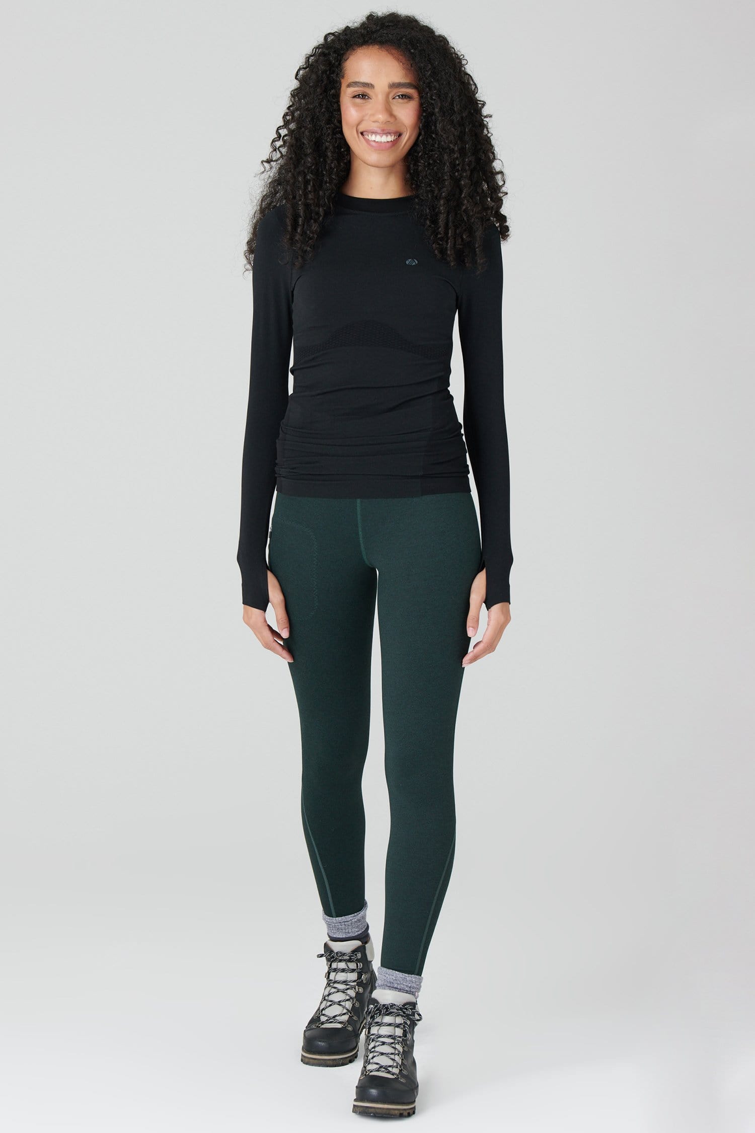 Thermal Outdoor Leggings - Forest Green