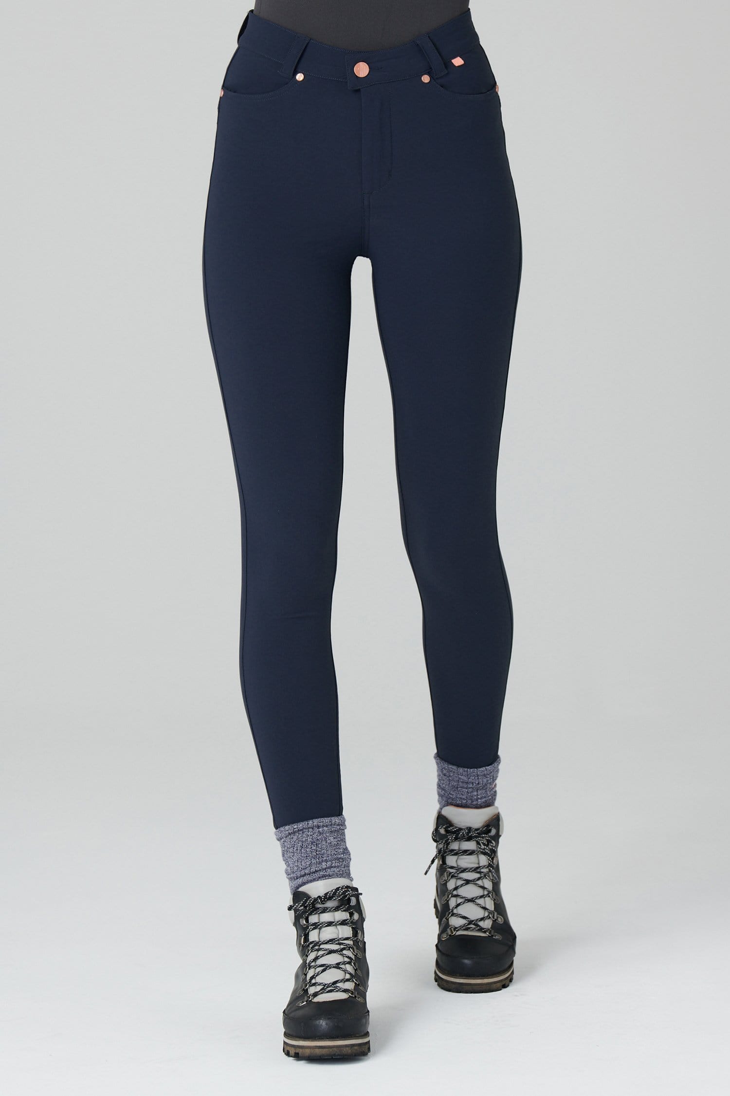 Thermal Skinny Outdoor Trousers - Deep Navy Trousers  