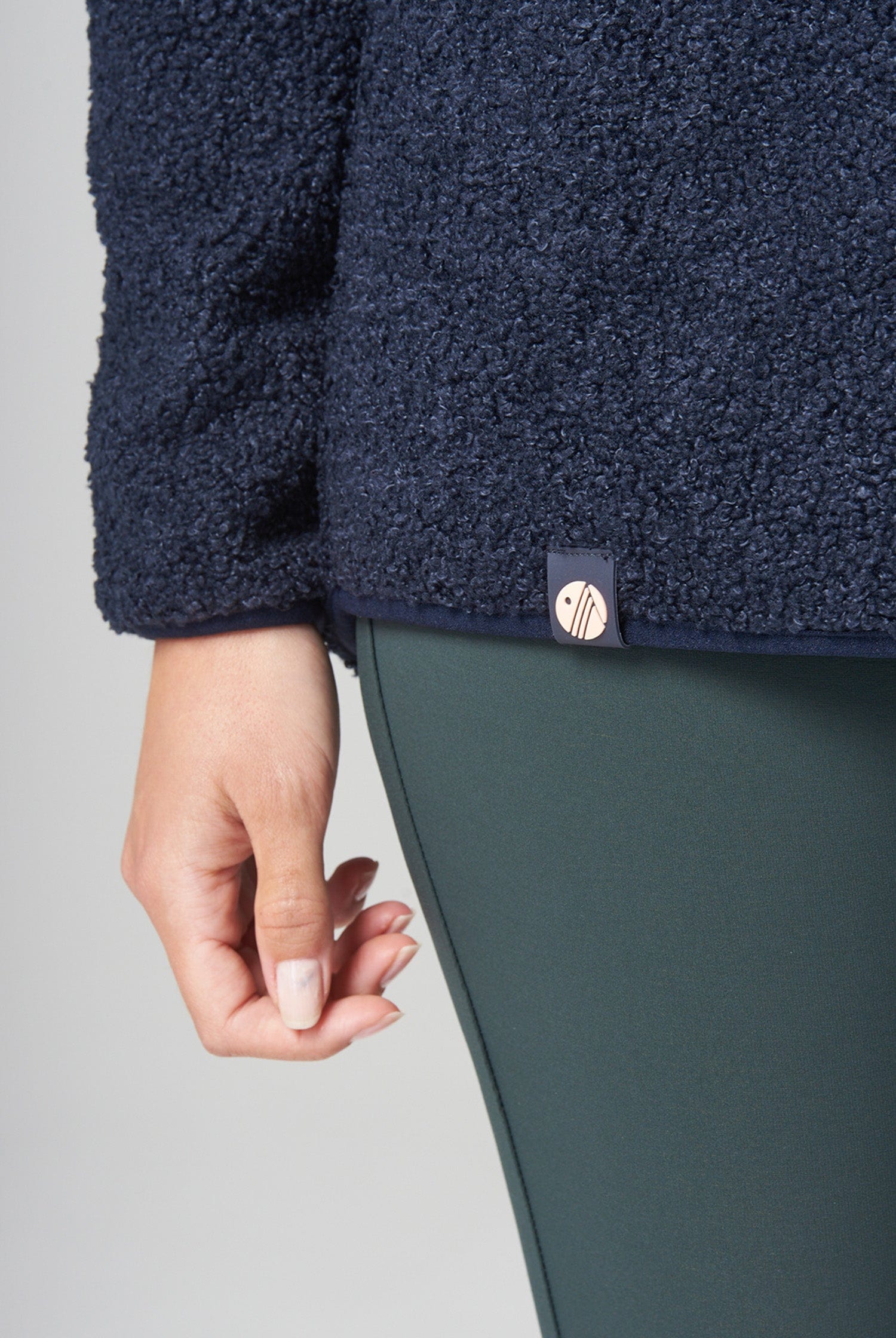 Windproof Fleece Hoodie - Deep Navy Sweatshirt  